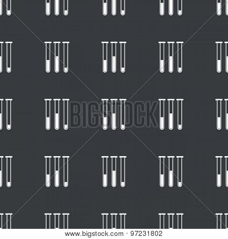 Straight black test-tubes pattern