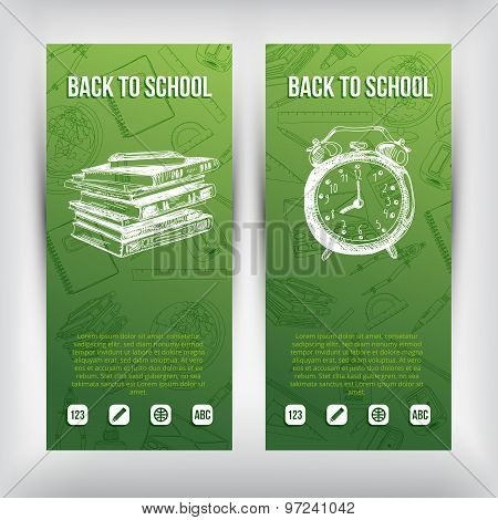 Hand drawn Illustration. Back to School.