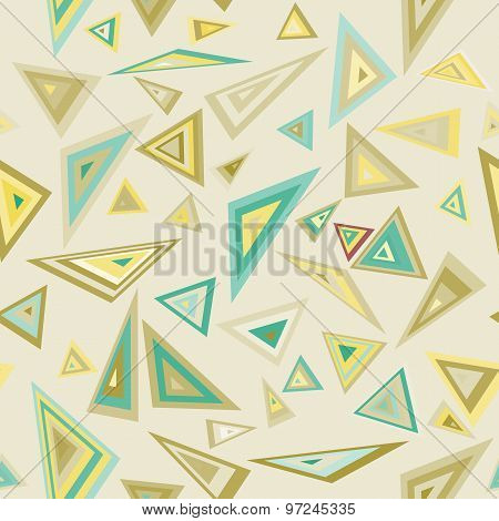 Triangles. Education colorful pattern.