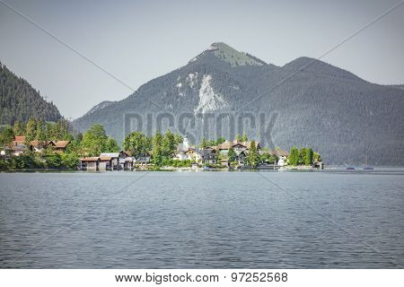An image of the very beautiful Walchensee at Bavaria Germany