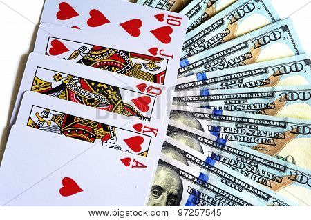 Cards and dollars