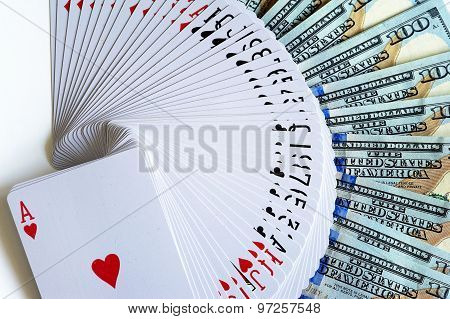 Cards and dollars