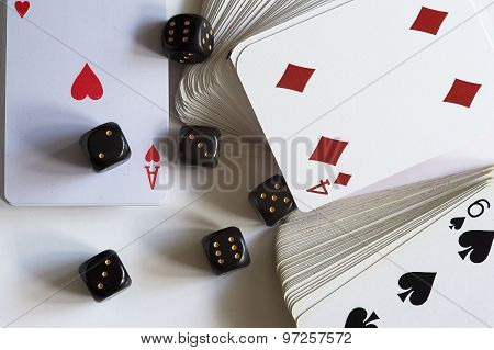 Cards and dice