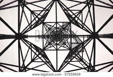 Geometric Pattern Electrical Tower