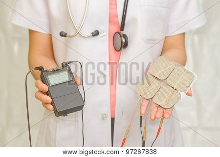 Doctor's Hold Medical Tens Unit For Pain Therapy