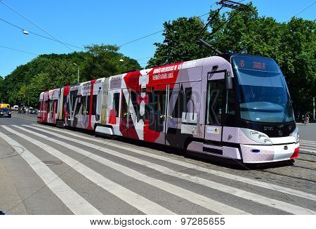 Tram in Riga, Latvia