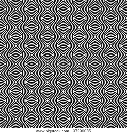 Asian black and white seamless pattern