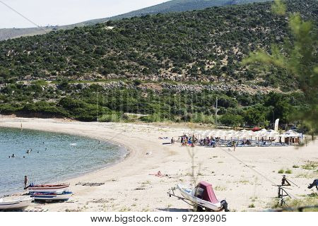 Skala Marion Beba Beach At Sunset