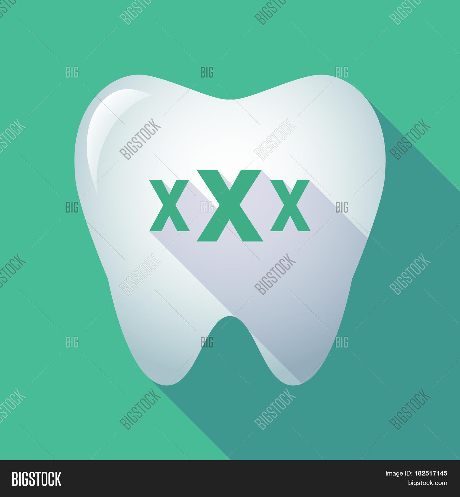 Long Shadow Tooth Xxx Vector & Photo (Free Trial) Bigstock