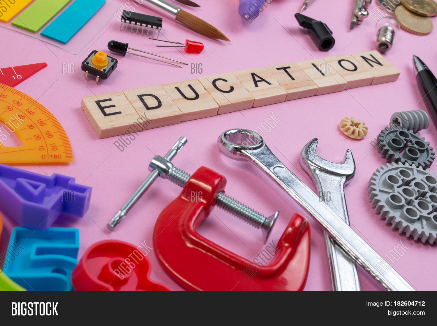 Set School Equipment Image & Photo (Free Trial) Bigstock