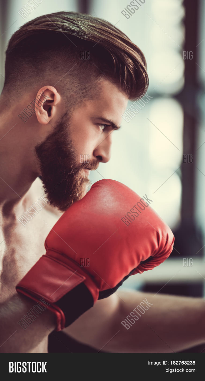 Handsome Bearded Boxer Image & Photo (Free Trial) Bigstock