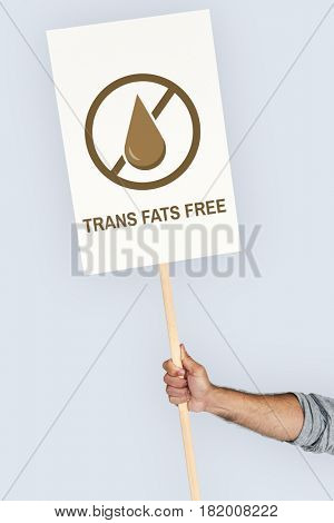 Trans Fats Free Healthy Lifestyle Concept