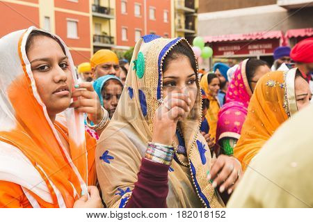 Sikhs Taking Part In The Vaisakhi Parade