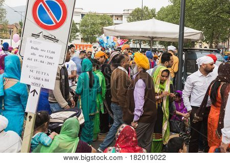 Sikhs Taking Part In The Vaisakhi Parade