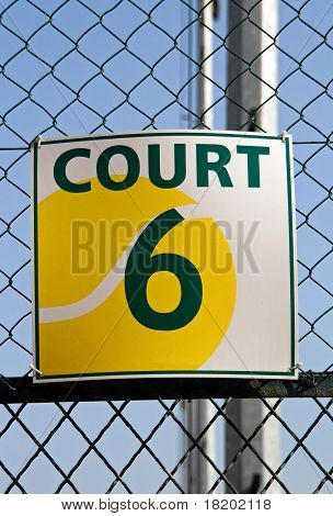 número de court de ténis 6