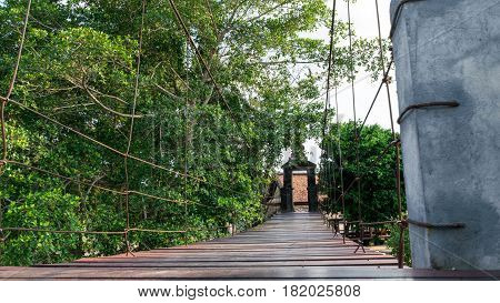 The area of Wat Khu Tao Mae Tom Bang Klam Songkhla Thailand