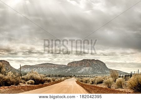Beautiful road scenic in rural place Utah USA America