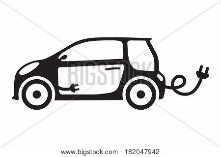 car ecology isolated vehicle green concept icon elictric vector auto