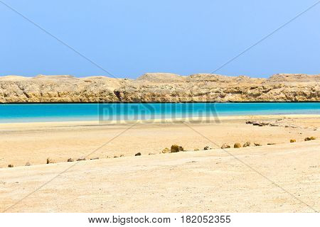 Magic lake from red sea in the national park Ras Mohammed, Sinai, Egypt