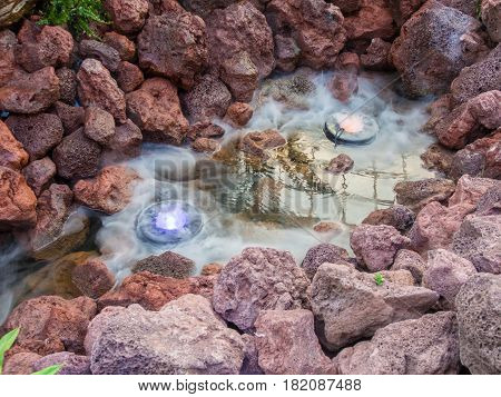 Fog in The Rock Pond . .