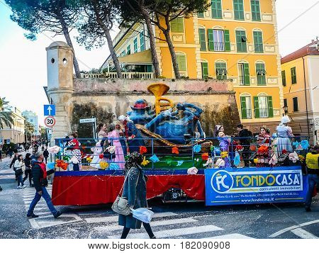 Hdr Carnival Celebrations In Loano