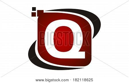 This vector describe about Logo Technology Motion Synergy Initial Q