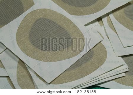 Orthoptic Eye Patch for occlusion therapy/ These are eye patches for remedial strabismus.