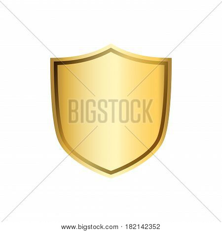 Shield Gold Icon Shape Emblem