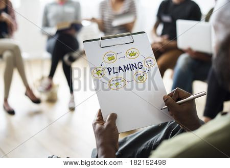 Meeting Presentation Planning Graphic Word