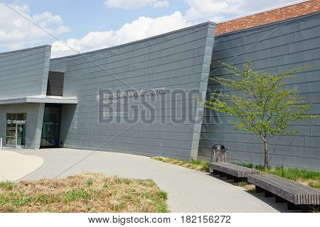 BALTIMORE, MD - APR 16: Fort McHenry National Monument and Historic Shrine in Baltimore, Maryland, on April 16, 2017. In the War of 1812, it defended Baltimore Harbor from an attack by the British.