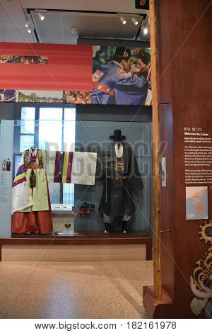 WASHINGTON, DC - APR 15: National Museum of Natural History in Washington, DC, as seen on April 15, 2017. It is administered by the Smithsonian Institution.