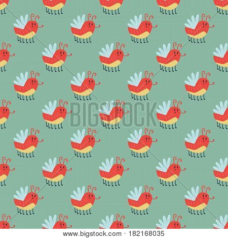 Colorful butterfly with abstract decorative seamless pattern vector. Graphic summer free fly present silhouette. Beauty nature spring insect decoration.