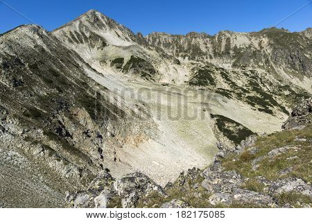 Amazing view of Polezhian Peak, Pirin Mountain, Bulgaria