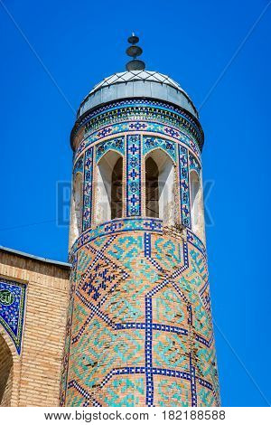 Minaret Of The Kukeldash Madrasah, Uzbekistan