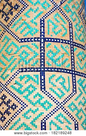 Tiles Detail, Kukeldash Madrasah, Tashkent, Uzbekistan