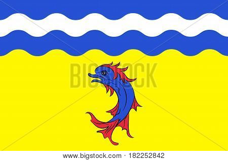 Flag of Isere is a department in the Auvergne-Rhone-Alpes region in the east of France