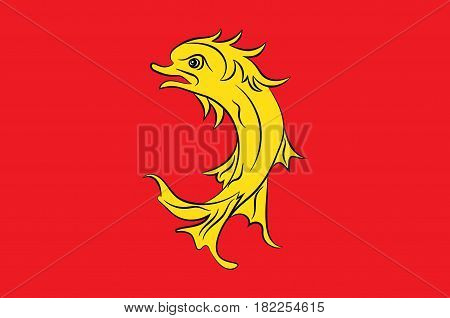 Flag of Loire is a department in the east-central part of France.