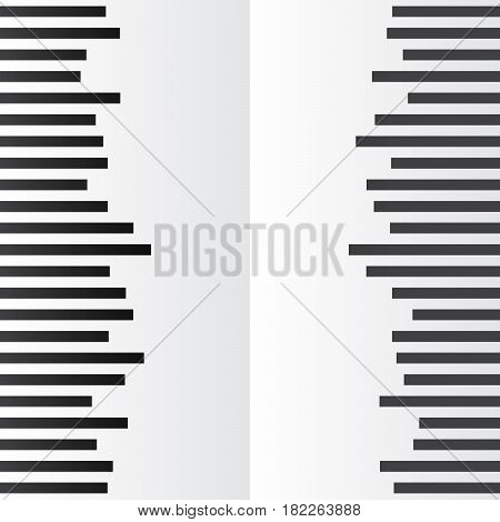 Abstract Image With Black Lines On A White Background.
