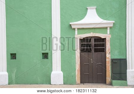 Building in a city of Valladolid Mexico