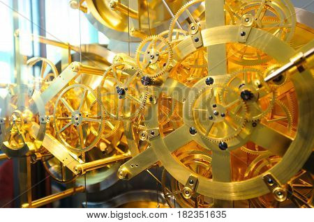 Denmark. Jensen olsen's clock mechanism. Gears wow