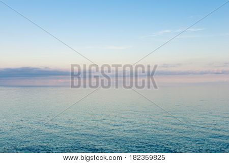Magnificent colors of the Mediterranean. Italy. Ligurian coast of the sea.