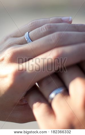 A moment of compromise of a just married couple