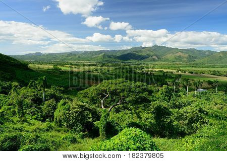 View on the Valle de los Ingenios valley on the sugar plantation