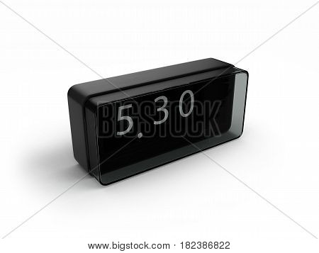 Alarm Clock Isolated On White Background 3D Illustration
