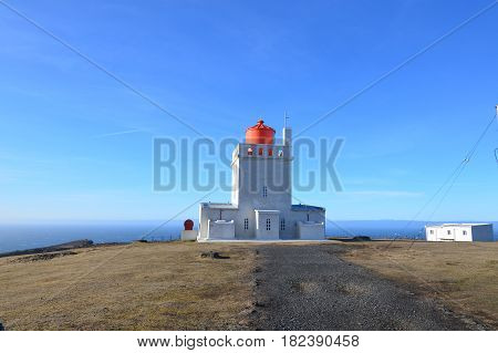 Iceland's Dyrholaey Lighthouse in the village of Vik.