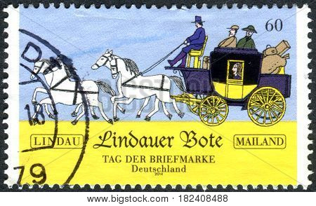 GERMANY - CIRCA 2014: A stamp printed in Germany shows the Carriage of 