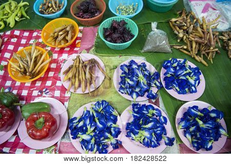 Thailand Lampang Ratsada Market Fegetable