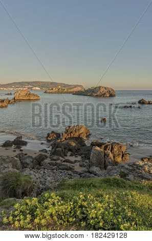 The Beach Of Ris In Noja, Cantabria