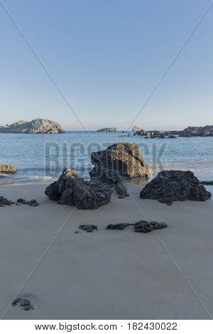 The Beach Of Ris In Noja, Cantabria