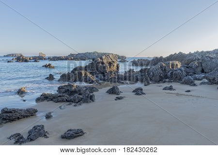 The Beach Of Ris In Noja, Cantabria